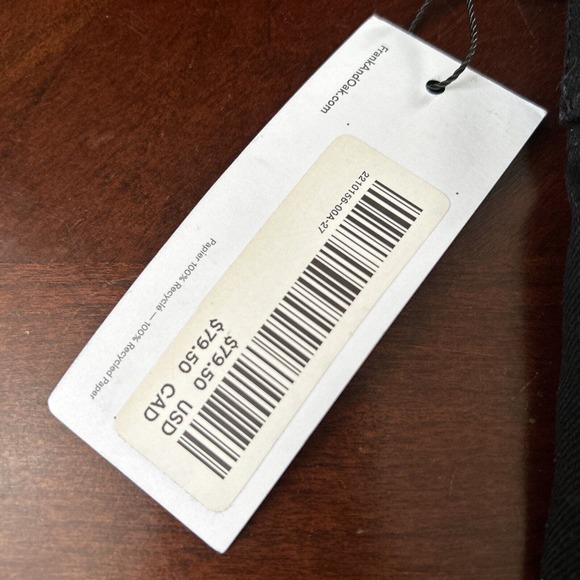 Frank and Oak The Debbie High Rise Skinny Jean Black Size 27 (30x29) NWT - Picture 5 of 10